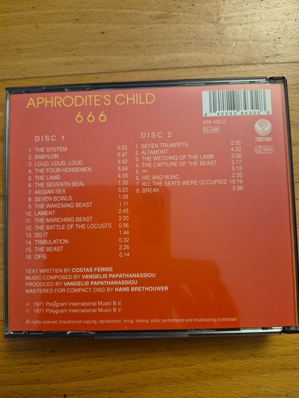 CDs: Aphrodites Child - 666 - Doppel-CD – D'occasion à Egg b. Zürich par orwell1984 1