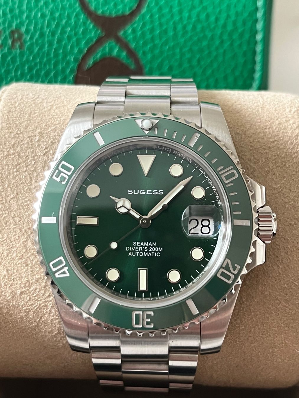 Uhren: Daytona Panda | Submariner Hulk | SUGESS Chronograph + Diver – Gebraucht aus Zürich von Atelier-Sablier 4
