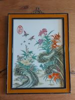 Chinesisches handbemaltes Porzellan Wandbild, Familie rose