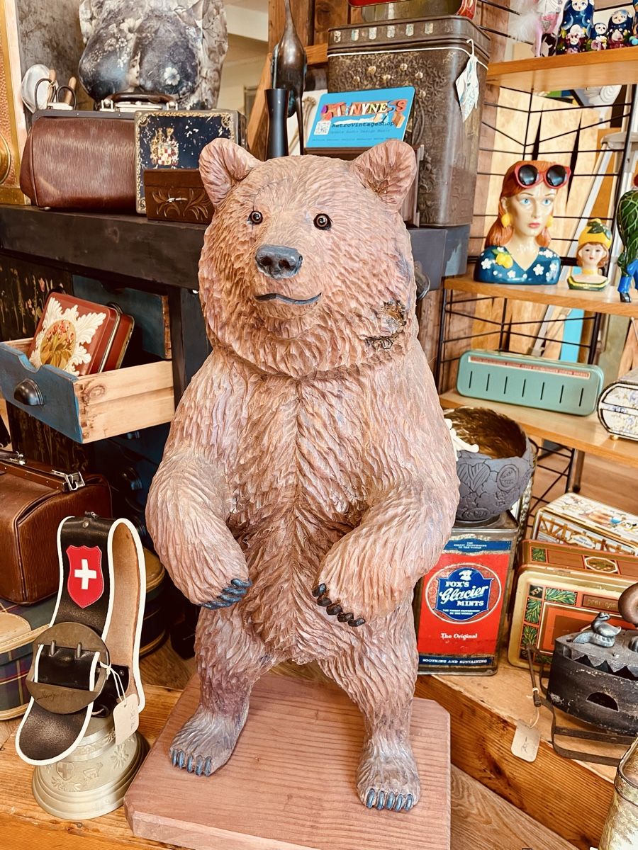 Skulpturen & Statuen: Holzfigur Bär handgeschnitzt 72cms – Gebraucht aus Merligen von aebi57 1