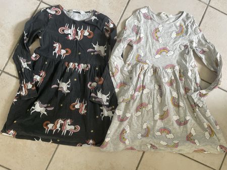 2 H&M Kleider Gr. 122/128, Langarm