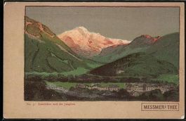 Steindruck-AK Interlaken, Teilansicht mi