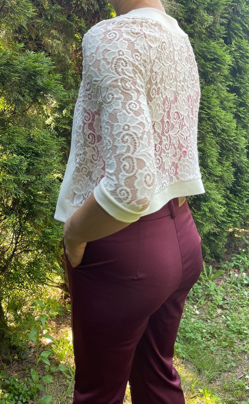 Jacken: Chic Giacca di pizzo bianca - Elegante e leggeratg S/M – Neu (gemäss Beschreibung) aus Gordevio von LanaZimm 1