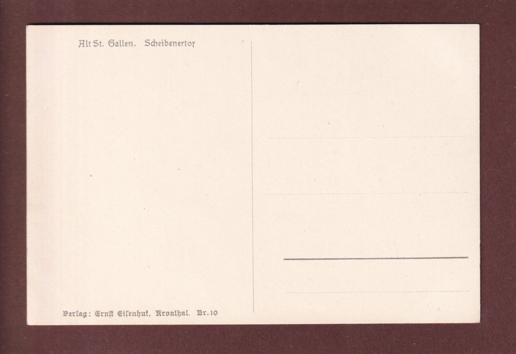 Cartoline postali: ST. GALLEN - Scheibenertor – Usato da Pully venduto da nicecards 1