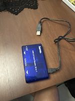 Hama USB 2.0 Card Reader 35 in 1 blau guter Zustand