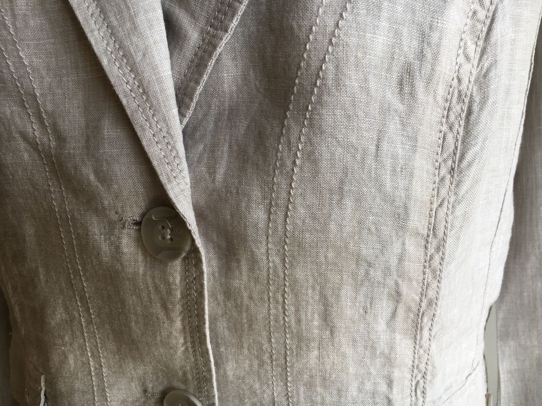 Completi & Tailleur: Olsen - Leinen Blazer / Jacke, grau, 42 – Nuovo (secondo la descrizione) da Luzern venduto da Jiggy_8898 1