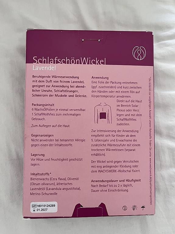 Attrezzature mediche: Schlaf schön Wickel mit Lavendel – Usato da Basel venduto da DonErwine 1