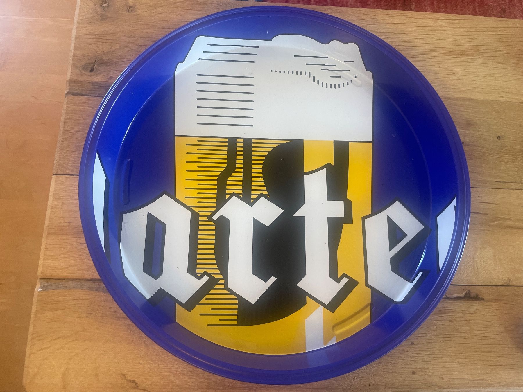 Servierplatten: Vintage Serviertablett, Servierplateau Warteck Bier Basel – Gebraucht aus Winterthur von cheerio97 1