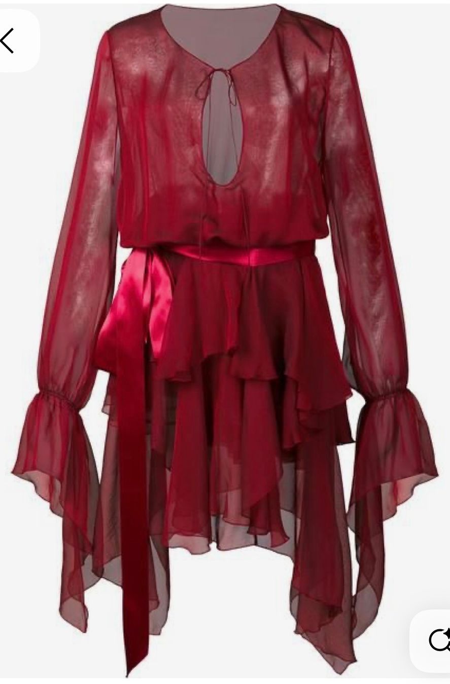 Vestiti: Alexandre Vauthier, robe en soie rouge – Usato da Genève venduto da dachaw 2