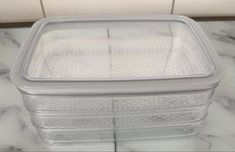 Vorratsdose transparent Stapelbar rechteckig guter Zustand
