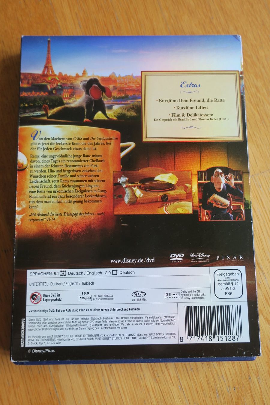 Alle DVDs: Ratatouille - DVD – Gebraucht aus Zürich von null8 1