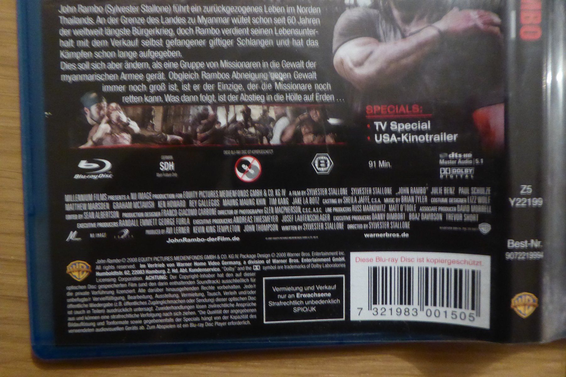 Tutti i DVDs: Bluray John Rambo – Usato da Allschwil venduto da Summelsarium 2