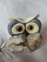 Eule Figur ist Naturstein Handgemacht wunder schön siehe