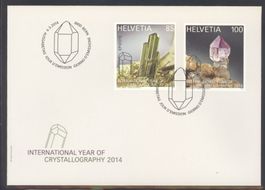 2014, FDC, Int. Jahr der Kristallographie (Nr. 1499–1500)