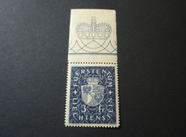 Liechtenstein 3.- Marke 1939, **