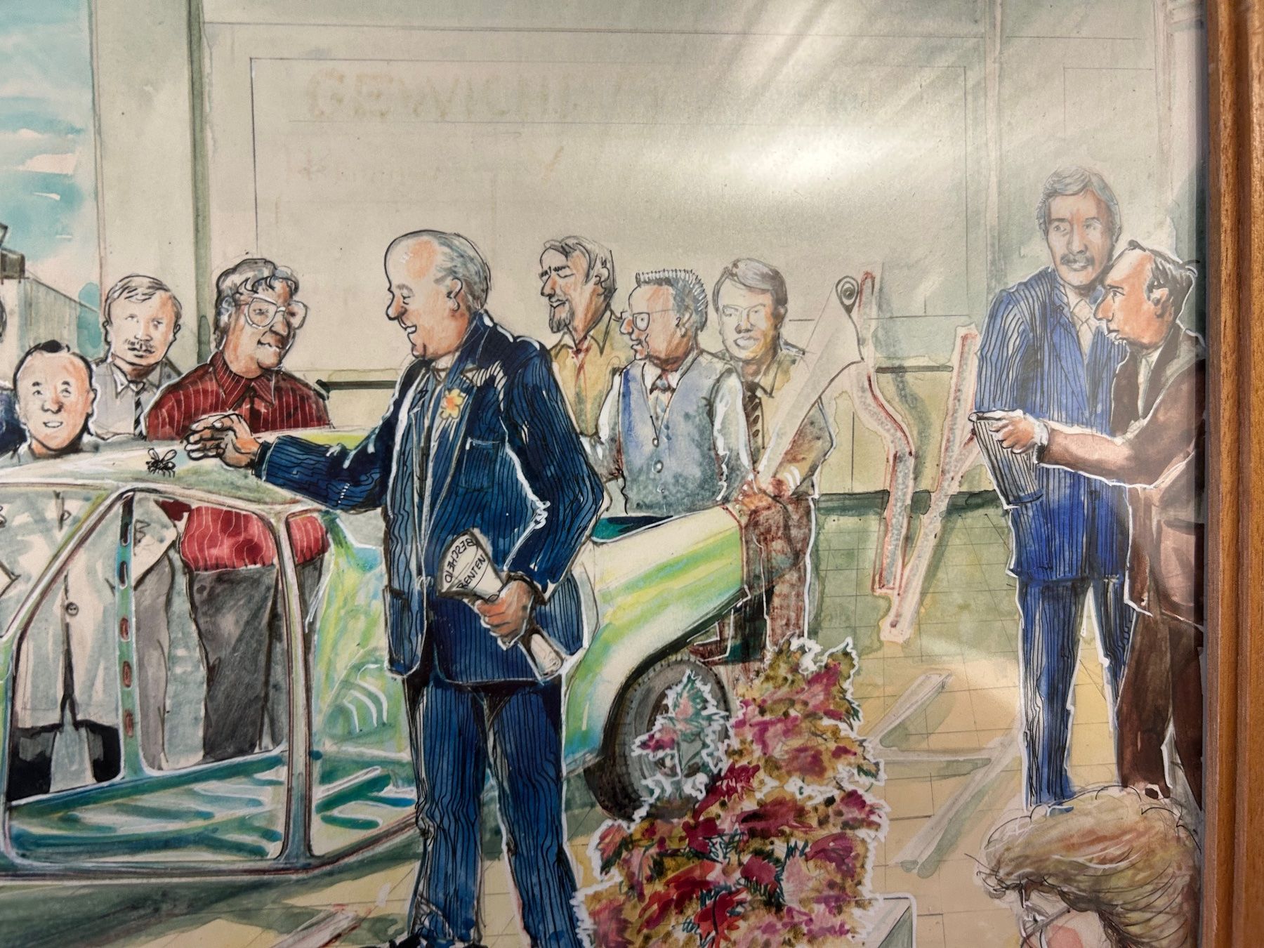 Dipinti: Auto Prototyp Präsentation Original handgemalt – Usato da Rheineck venduto da emma.gut 7