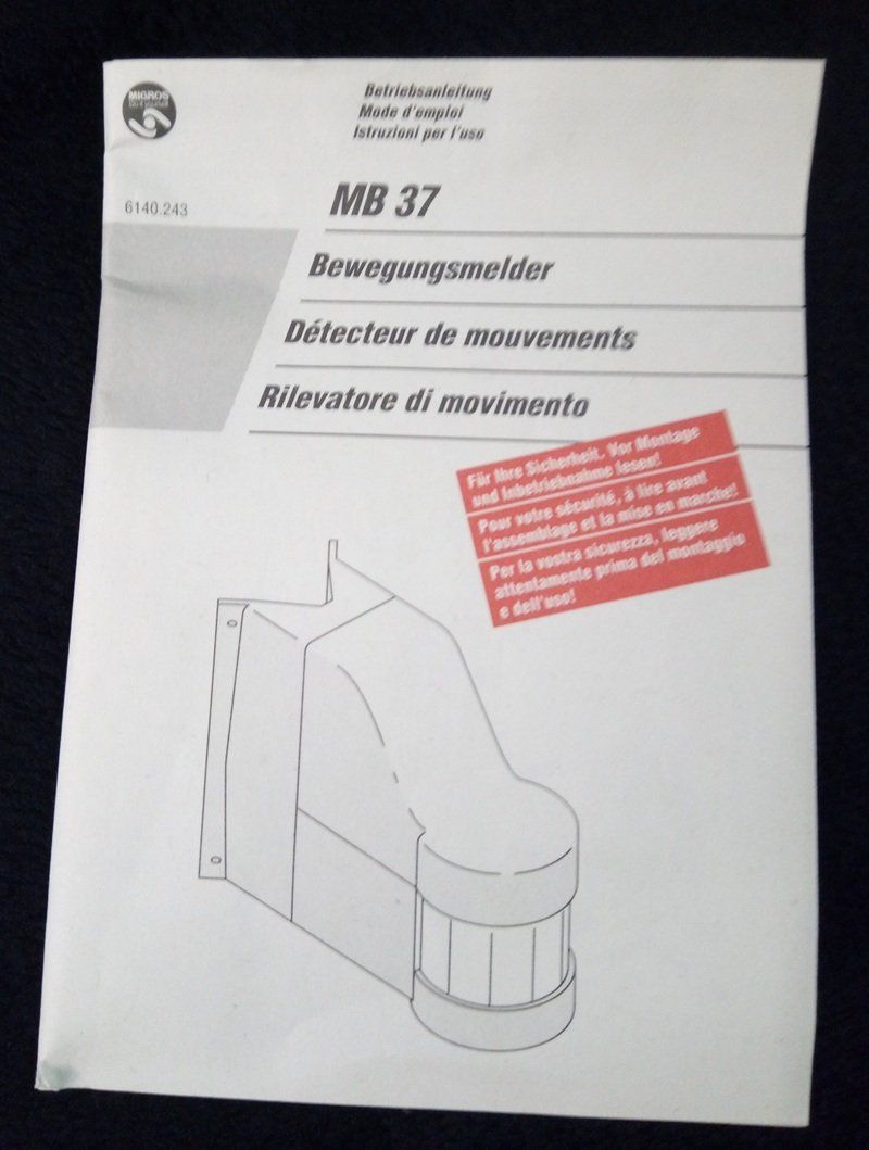 Sistemi d'allarme: Bewegungsmelder MB-37, Security line – Usato da Werdenberg venduto da EXA-Secondhand 5
