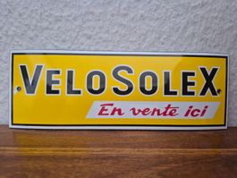 Emailschild Solex Service Werkstatt Velo Logo Emaille Schild