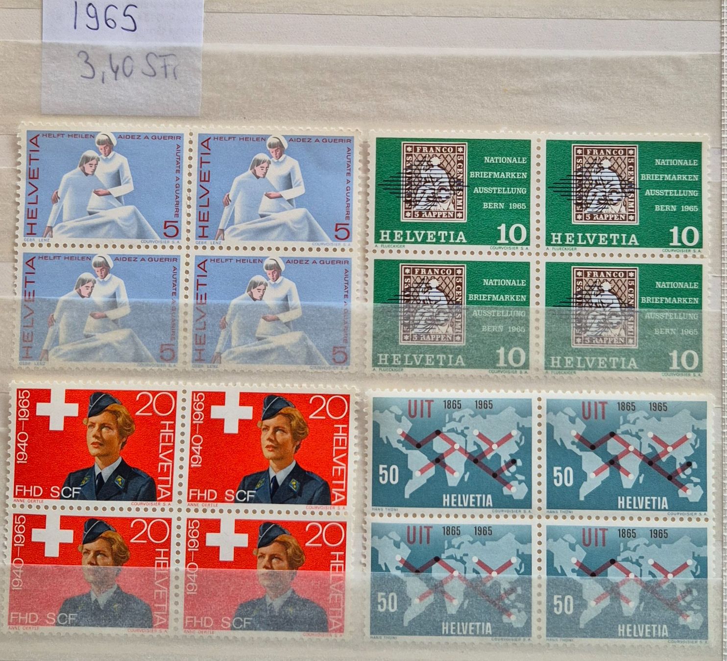 Tutti i francobolli: 4er Blöcke 1965 postfrisch – Usato da Buus venduto da papillon098