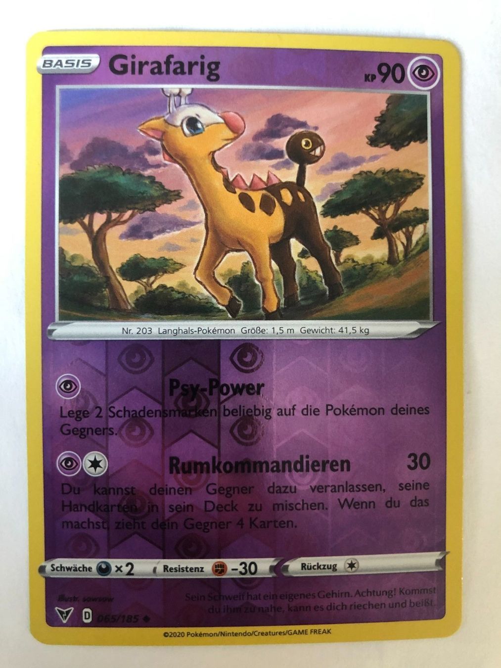 Pokémon Sammelbilder & Trading cards: Girafarig - Reverse Holo - Pokemon TCG – Neu (gemäss Beschreibung) aus Nussbaumen AG von Pika-Shop