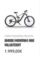 MTB  E-Bike Vollgefedert UB400B 27,5 " *NEU UND OVP*