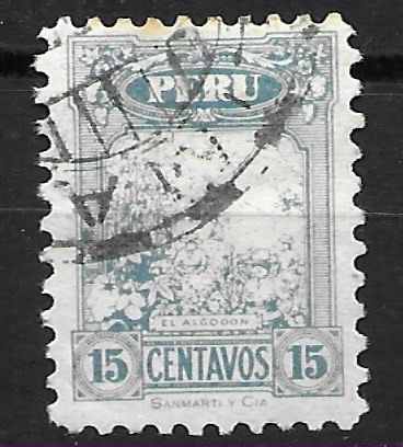 Alle Briefmarken: Peru 1931: Baumwolle – Gebraucht aus Zürich von Rainstamps