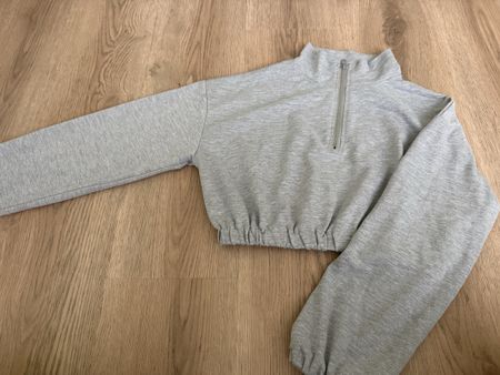 Shein Pullover grau mit Reissverschluss Grösse M