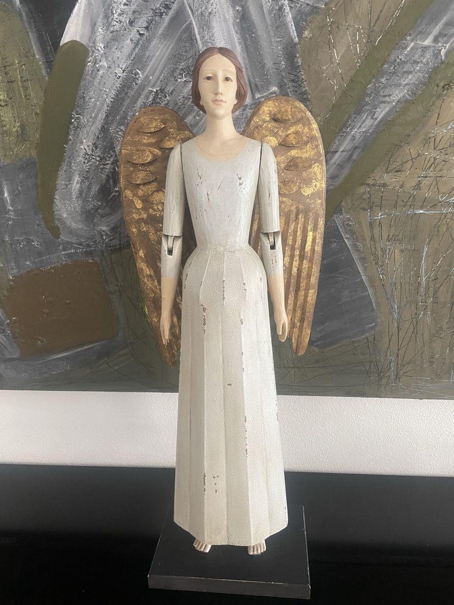 Figuren: Figur Engel Holz 80 cm  – Gebraucht aus Lausen von artehome 1