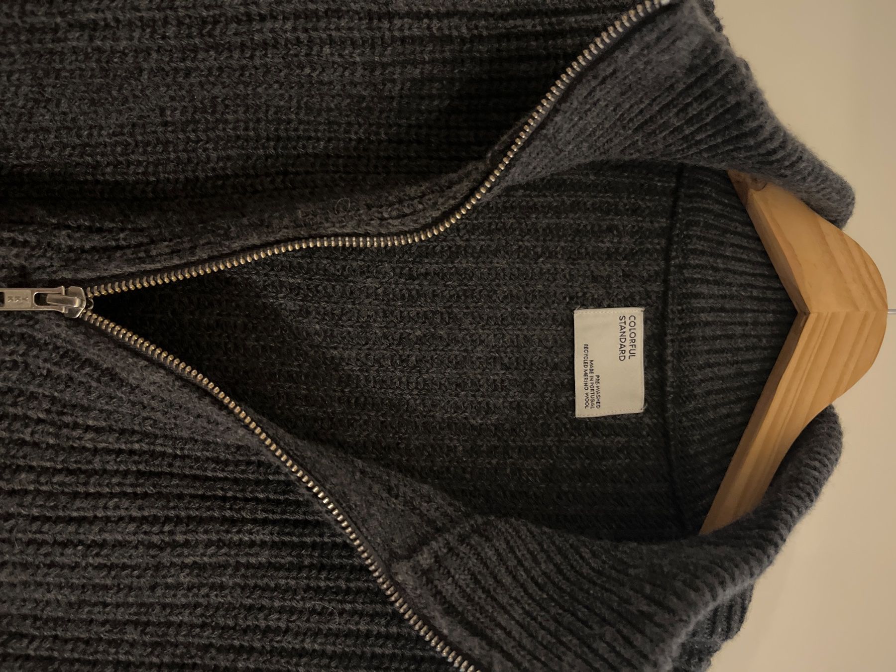 Maglioni & Felpe: Colorful Standard Pullover mit Reissverschluss anthrazit – Usato da Zürich venduto da Milepe15 1