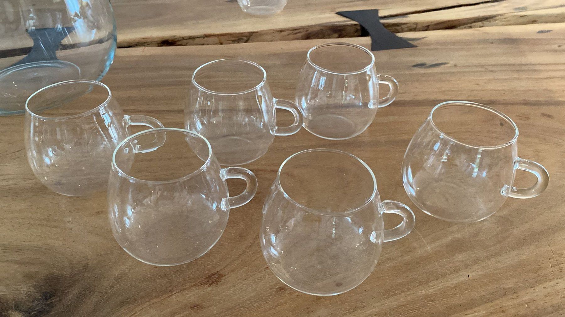 Verres: Bowle Set aus Glas, 6 Gläser – D'occasion à Dagmersellen par Arcticsnow2017 3