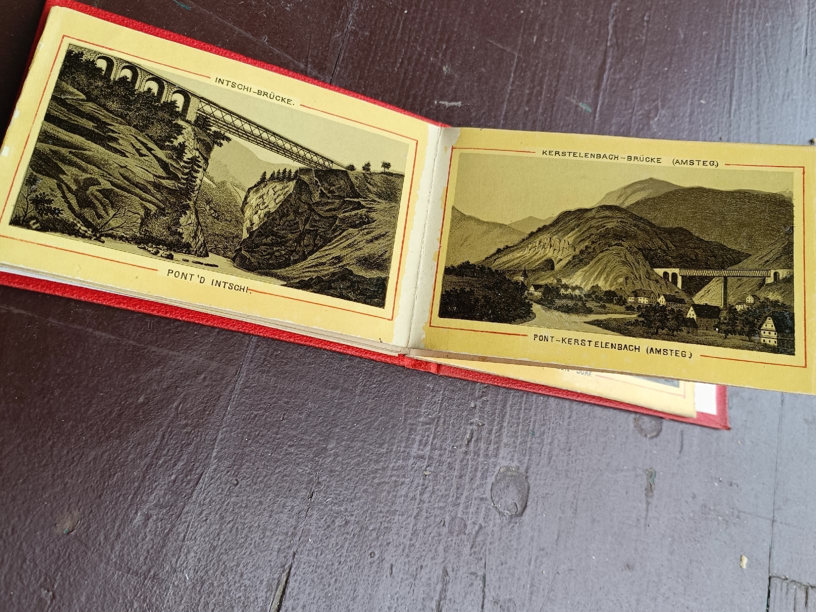 Cartoline postali: Antikes Litho Bilder Set / Rigi Vierwaldstättersee Gotthard  – Usato da Brugg AG venduto da Ente015 9