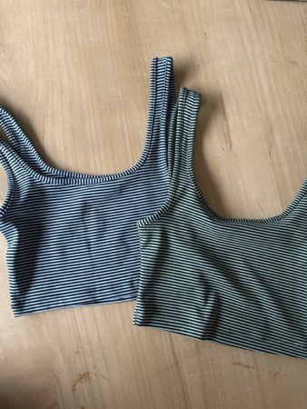 2 Tops im Set, Grösse S, gestreift