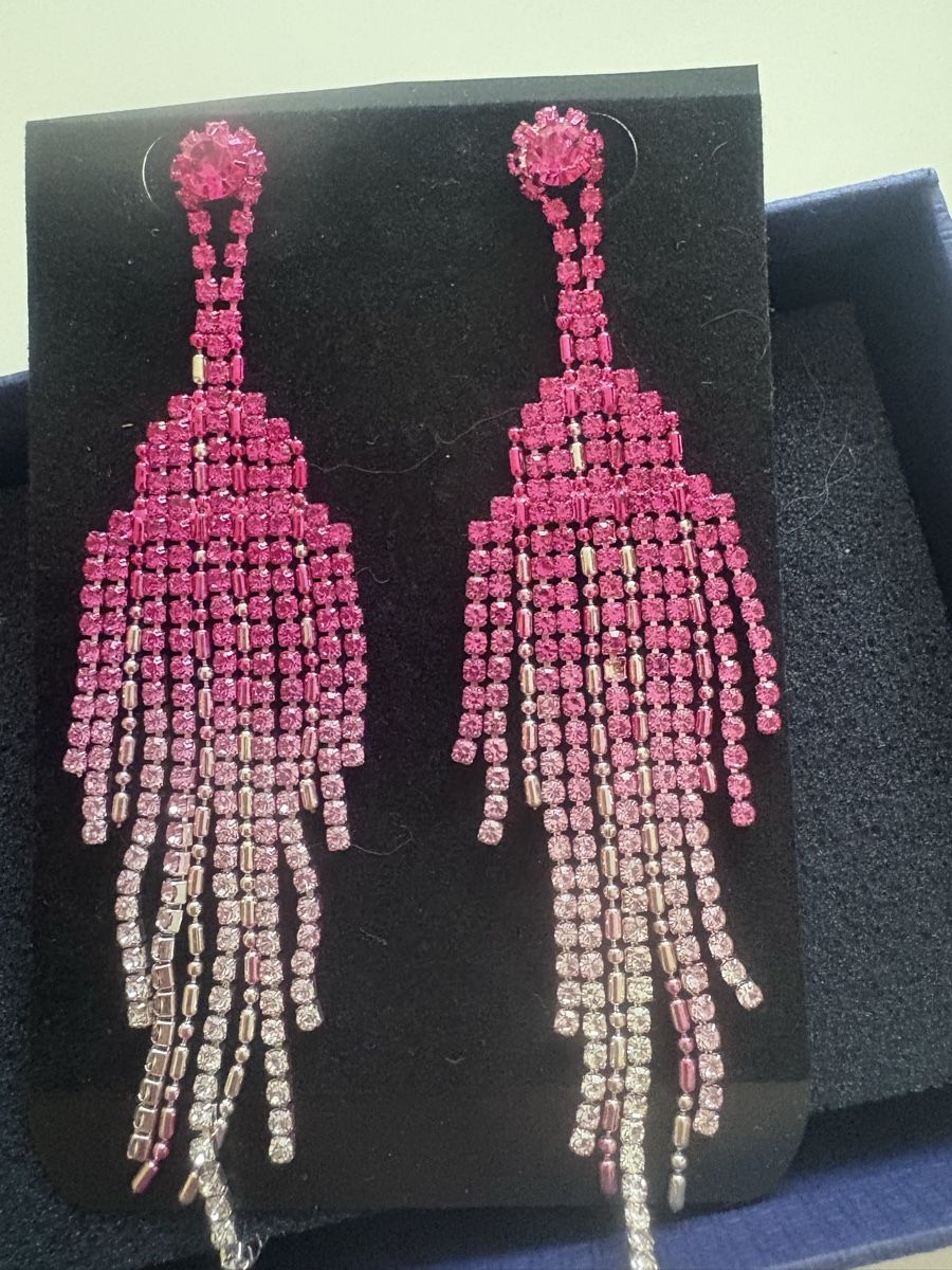 Orecchini pendenti & Orecchini a lobo: Glamouröse Pinke Ohrringe , NEU – Nuovo (secondo la descrizione) da Obbürgen venduto da bugi6868 5