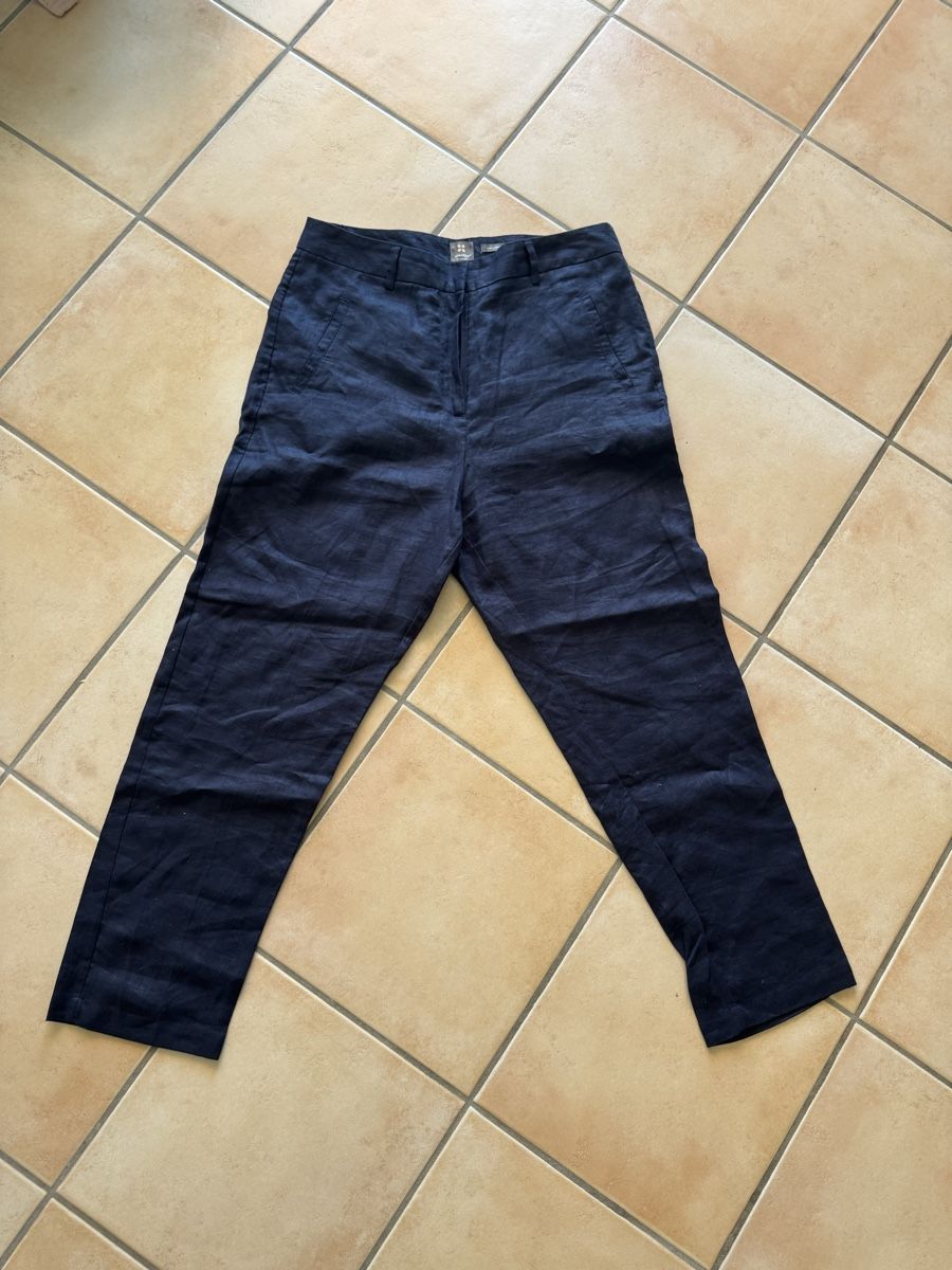 Manor Pantaloni: pantalon bleu marine 100%lin – Nuovo (secondo la descrizione) da Lonay venduto da nei_79jc 1