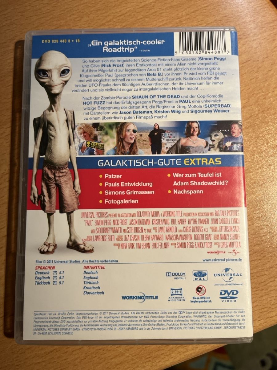 Tutti i DVDs: DVD Paul Ein Alien auf der Flucht  – Usato da Emmenbrücke venduto da evo34 1