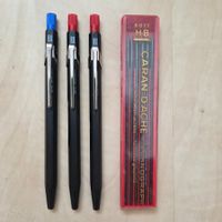 3 Caran d'Ache Fixpencil 22 mit Minen HB