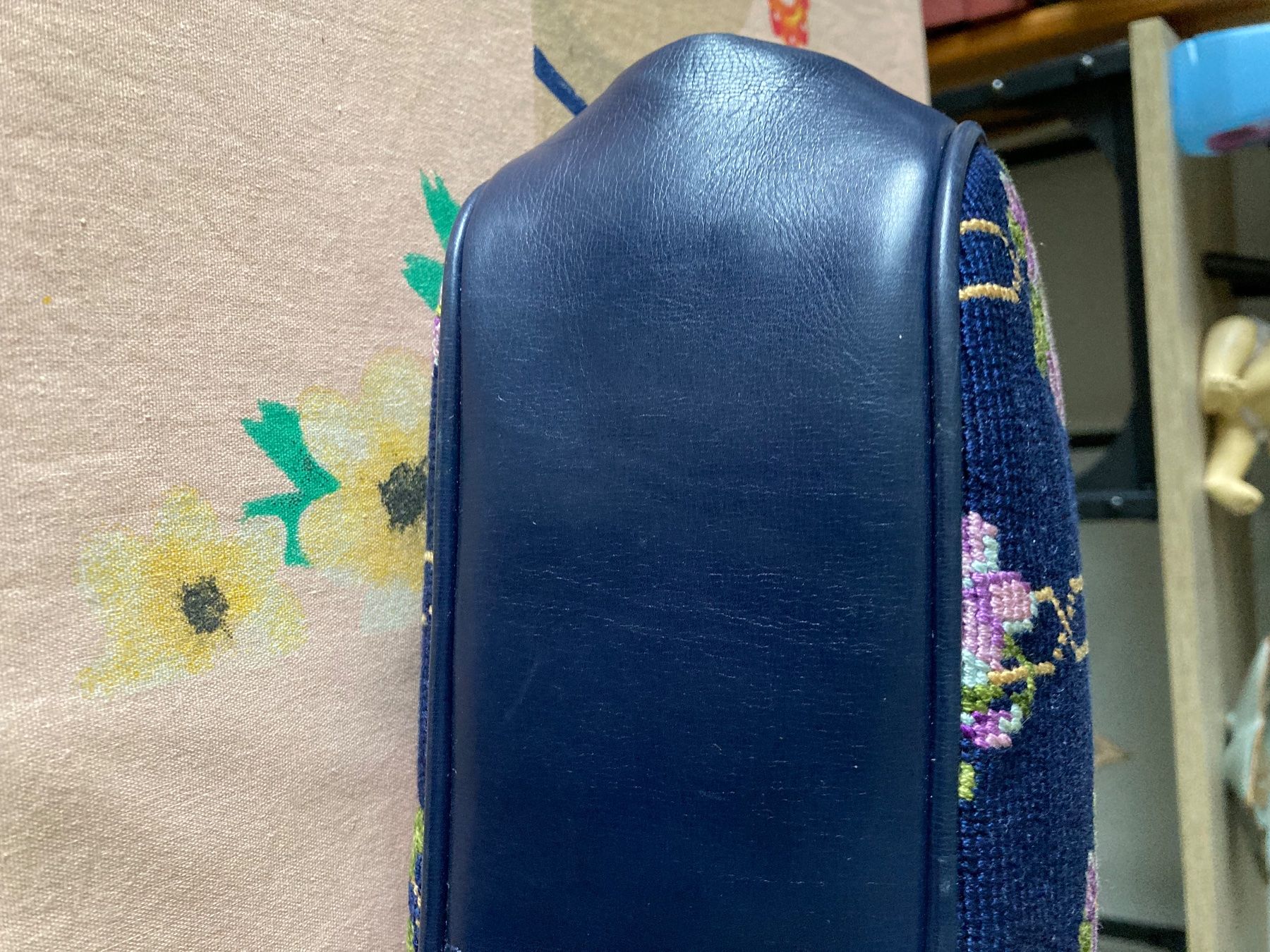 Borse da donna: Edle Gobelin Tasche,Leder! – Usato da Schaffhausen venduto da christamawe 4