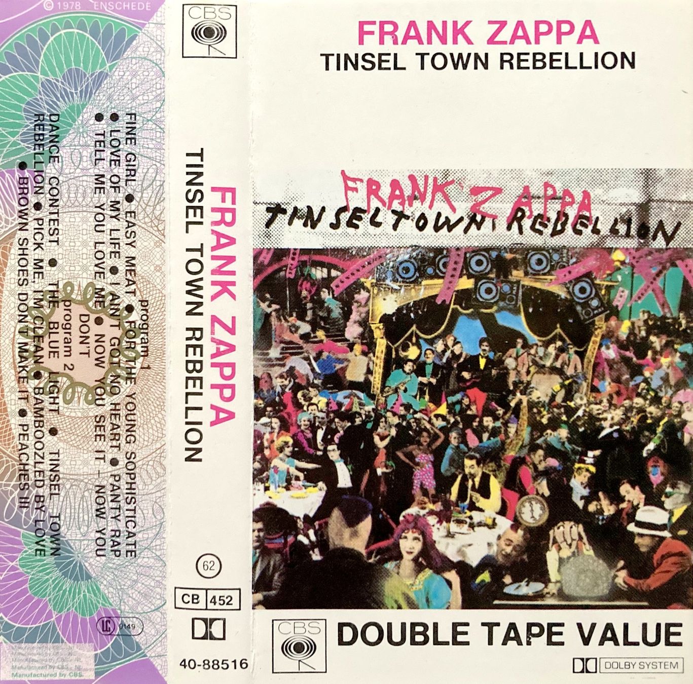 Musicassette: FRANK ZAPPA - TINSEL TOWN REBELLION – Usato da Bottens venduto da hotter-than-hell