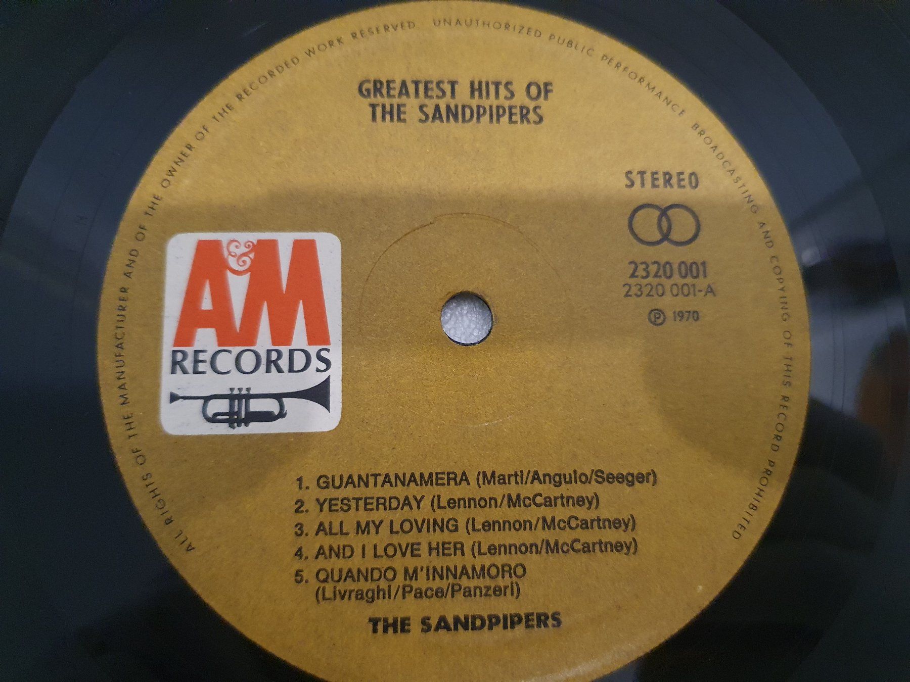 Schallplatten: The Sandpipers – Greatest Hits – Gebraucht aus Uster von Vinyl-Leidenschaft 4