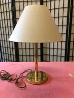 Lampe de table laiton avec abat-jour beige occasion