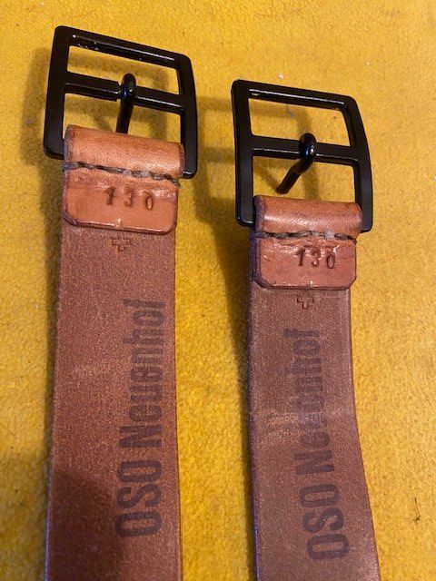 Schweizer Armee Gürtel: 2 X CEINTURON / GÜRTEL  130 CM  CH ARMEE – Neu (gemäss Beschreibung) aus Chur von silbermon 3