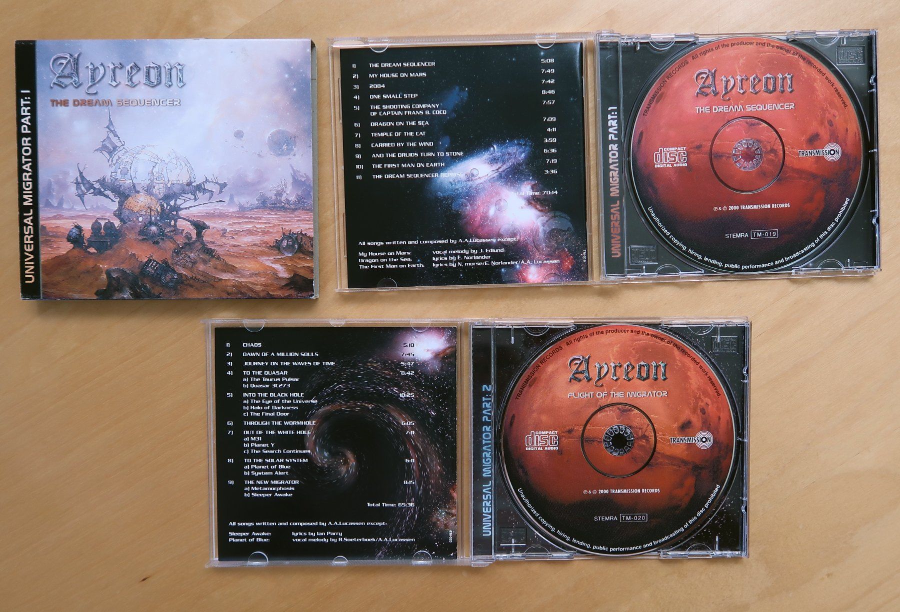 CD: AYREON - UNIVERSAL MIGRATOR PART 1 & 2 (2 CD) – Usato da Hedingen venduto da Studers 2