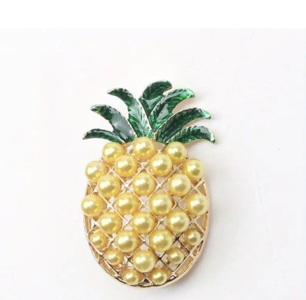 Broschen & Nadeln: Brosche Ananas – Neu und originalverpackt aus Gams von Mariawicca 1