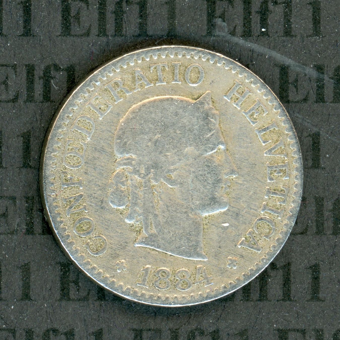 Tutti le monete: CHF___0.10 1884 s 10 Rappen – Usato da Widnau venduto da Elf11