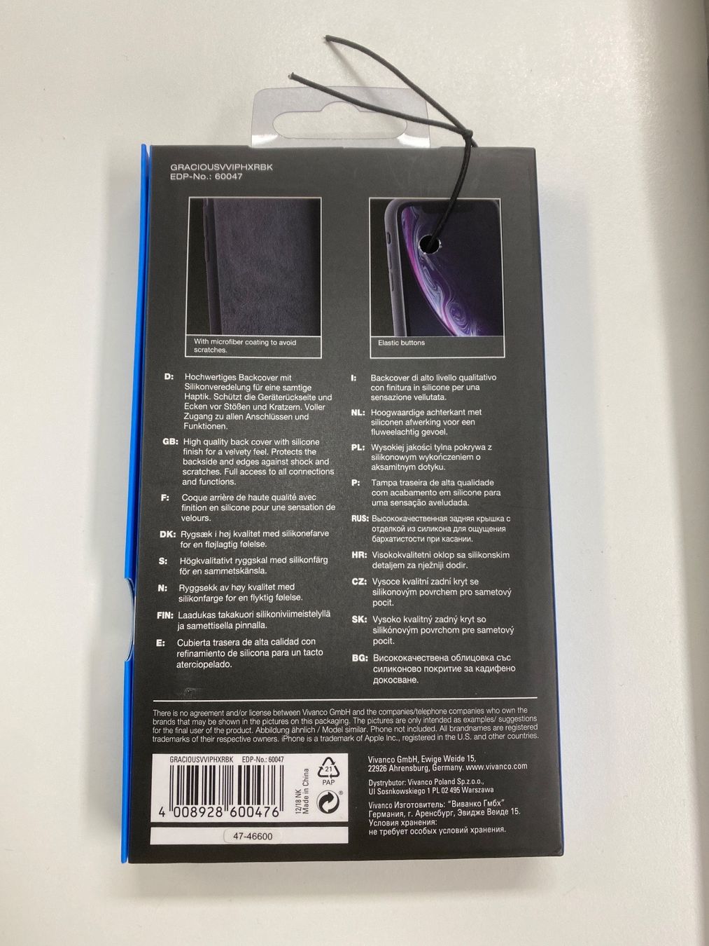 Cover & Protezioni schermo: IPhone XR Silicone Cover Schwarz Black – Nuovo e nell'imballaggio originale da Zürich venduto da Tavares2077 1