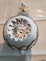 Vintage Christbaumk.,Weihnachtskugel,Glas,Handarbeit  3 STK