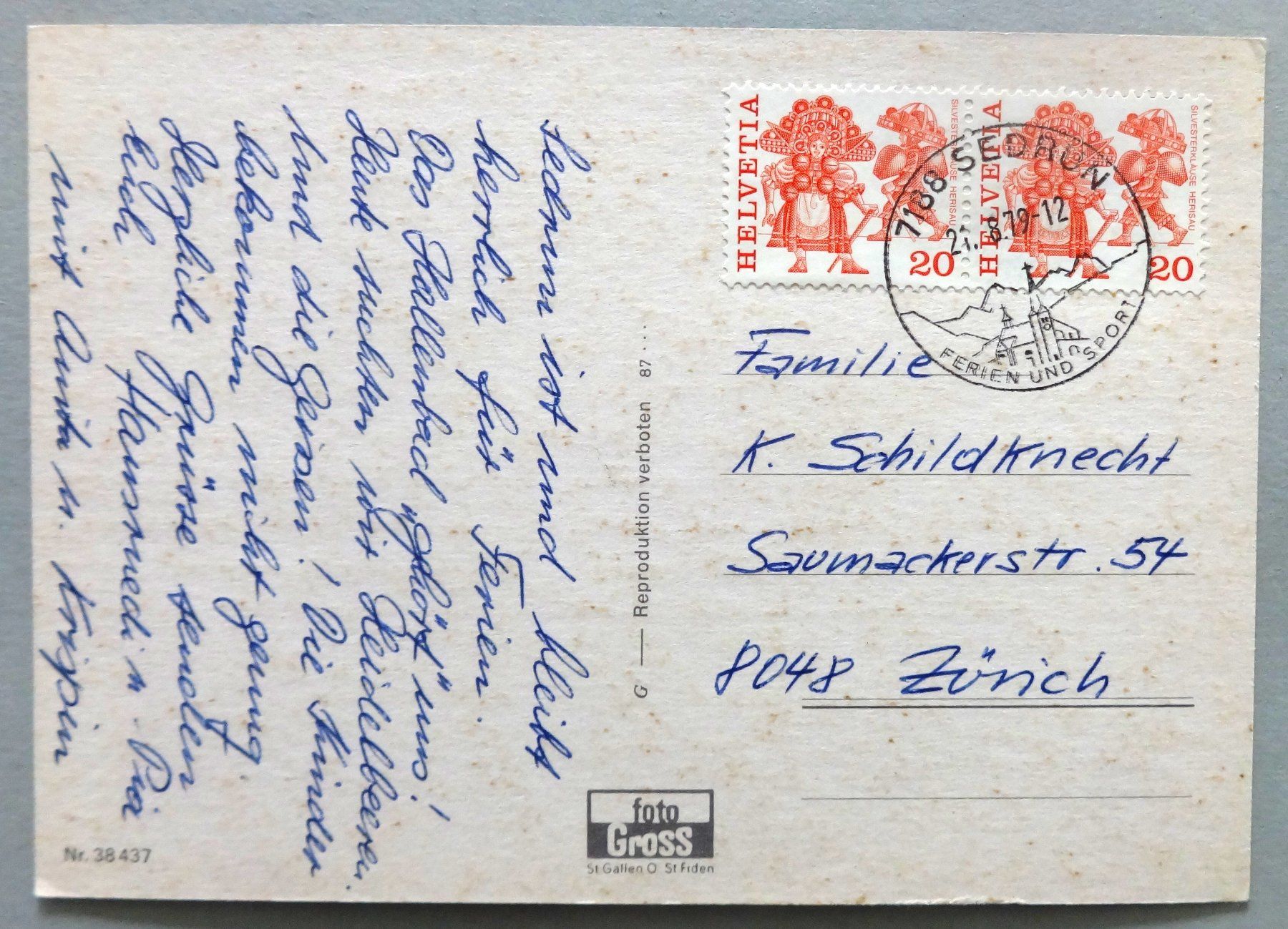 Cartes postales: Sedrun 1404 m im Tavetsch – D'occasion à Fétigny par Billy2miny 1