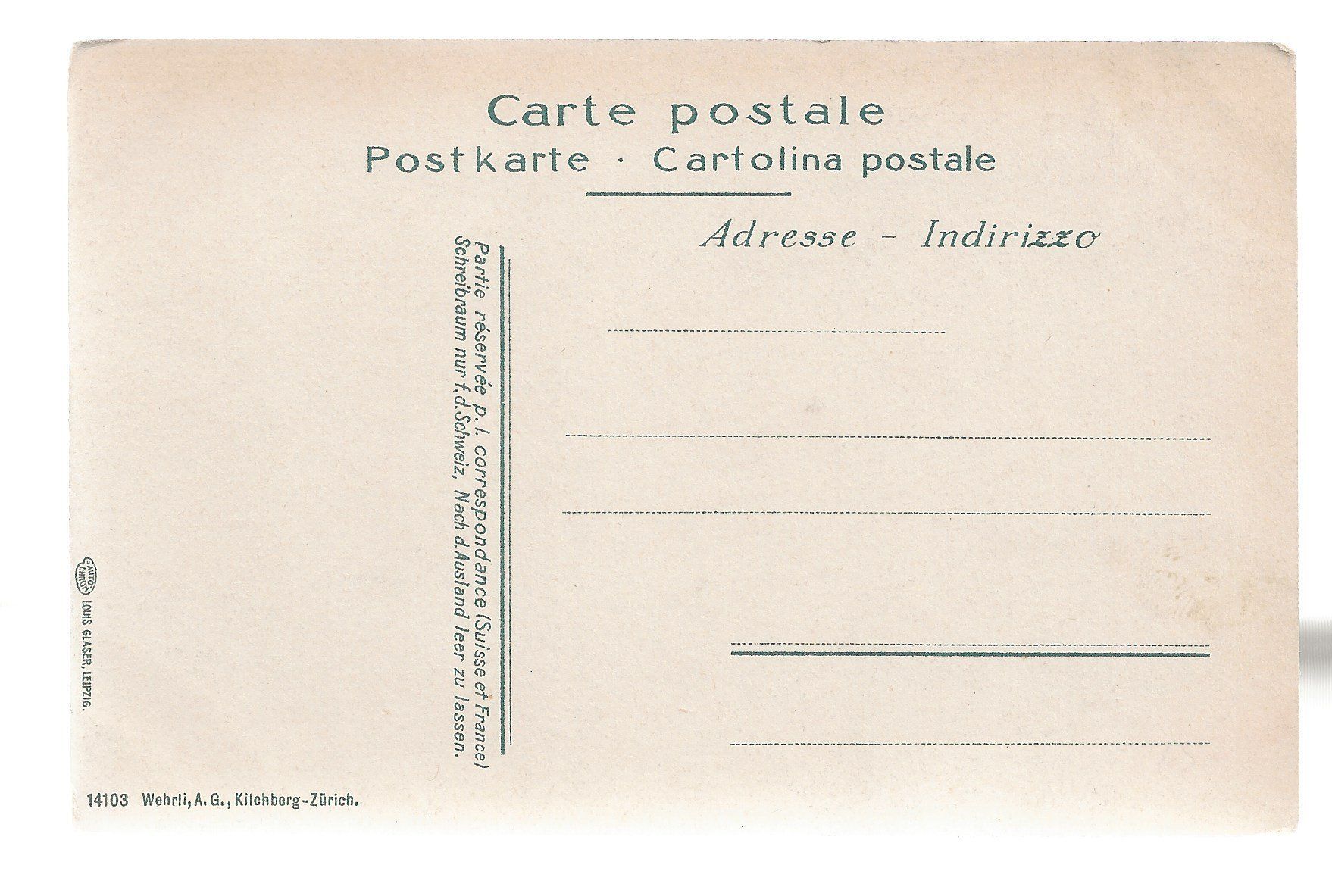 Cartoline postali: AK ca.1910 Berner Oberland – Usato da Greifensee venduto da 315WDO 1
