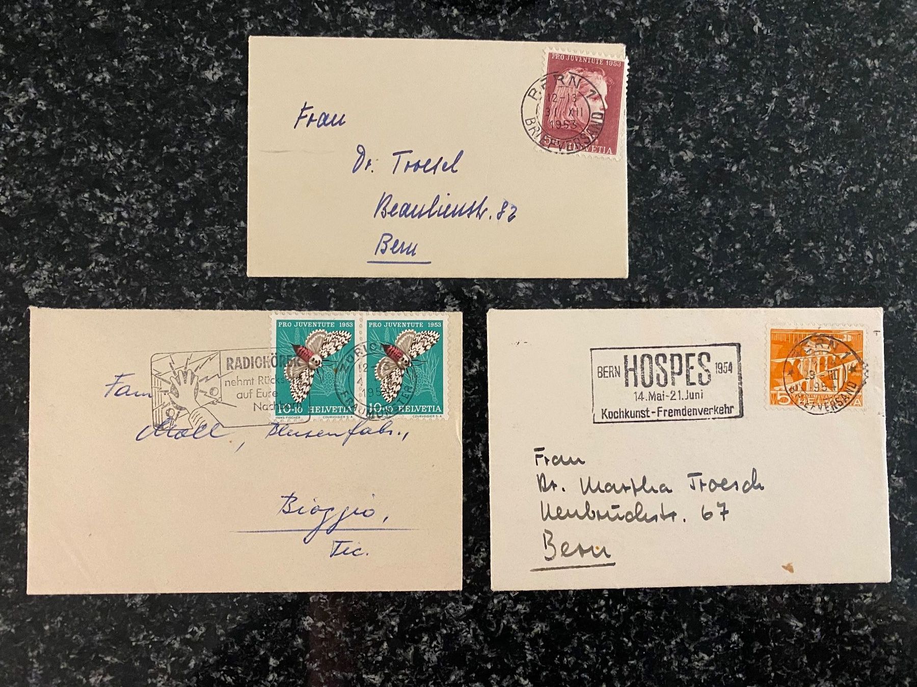Tutti i francobolli: Alte Briefe aus Bern, Pro Juventute Briefmarken – Usato da Bätterkinden venduto da Albera