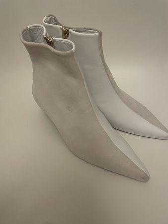 Bottines Anine Bing en cuir blanc, taille 37 NEUVES